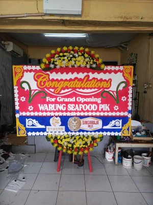 Papan Bunga di Terminal Samarinda